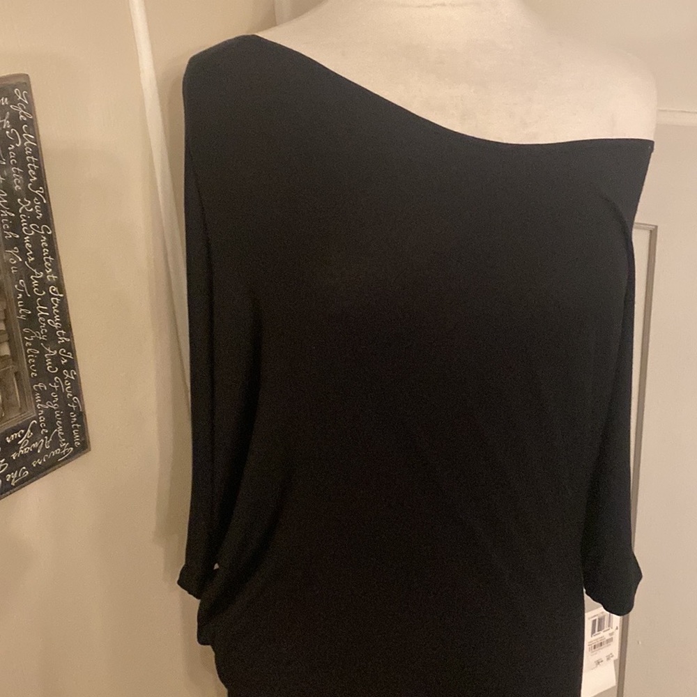 NWT French Connection SEXY 🔥 Off-Shoulder Asymmetrical Dress S/M $275 - Picture 6 of 14